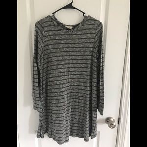 Striped long sleeve dress